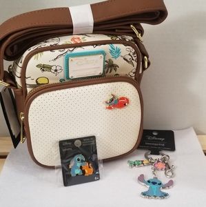 Loungefly Stitch Pin Clutch Crossbody